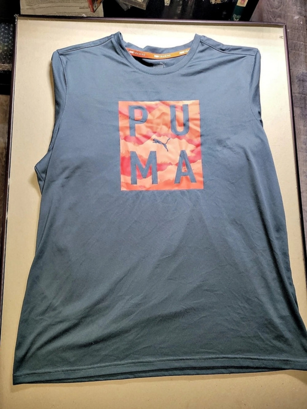 Puma Men's Training Graphic Tee in Gray Like New Size Large